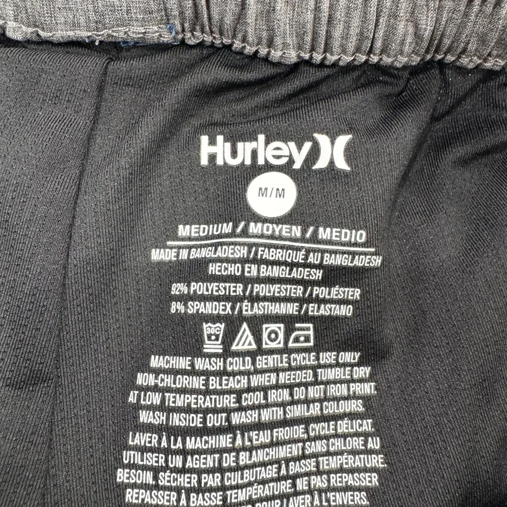 NWT Hurley Volley Swim Trunks Bathing Suit Medium Pool Beach‎ Mens Shorts